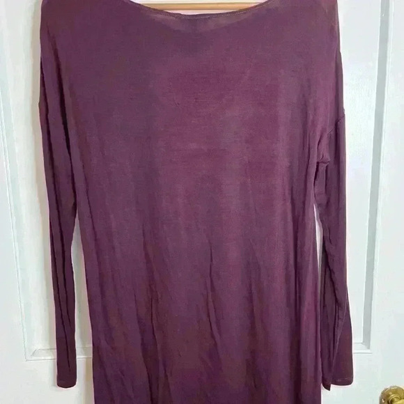 BNWT Wilfred Silk Charleville Long Sleeved Shirt in Deep Eggplant Size XS - Picture 8 of 8